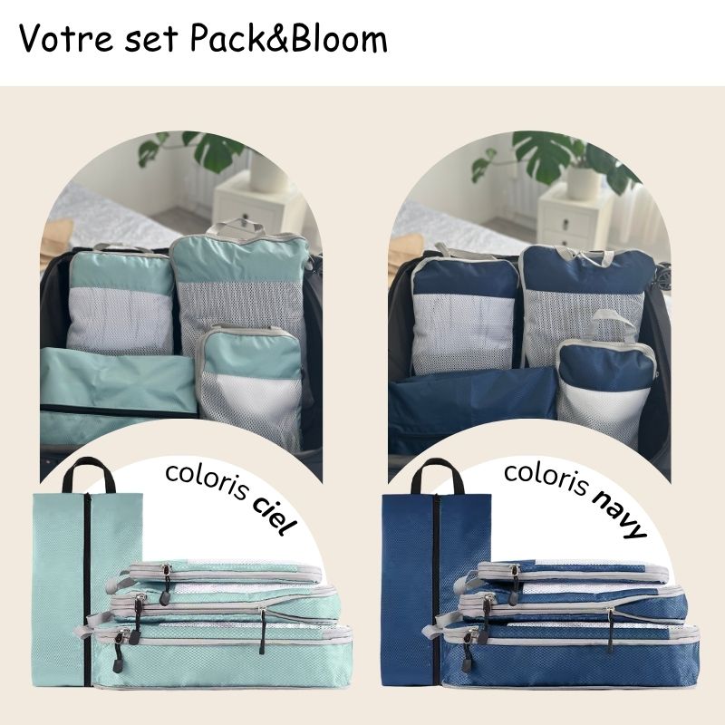Pack&Bloom | Set de cubes de voyage