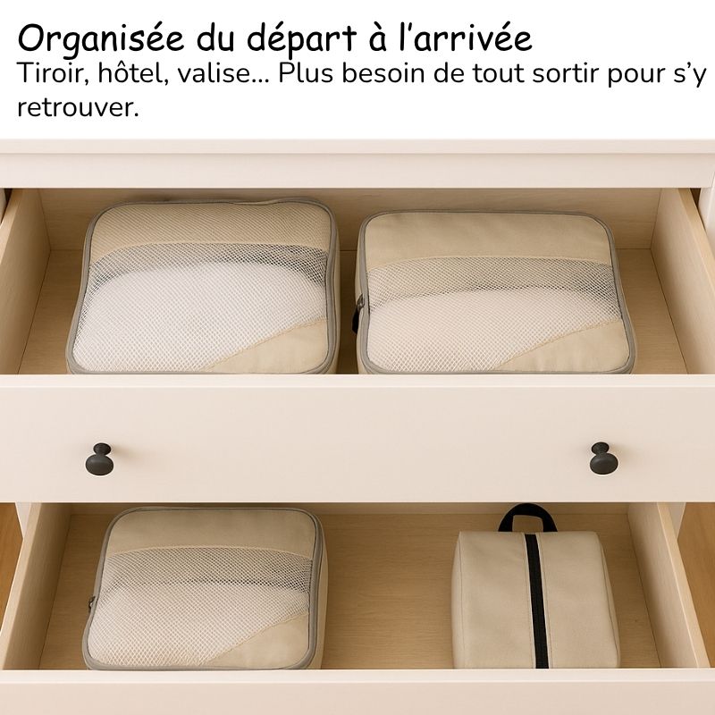 Pack&Bloom | Set de cubes de voyage
